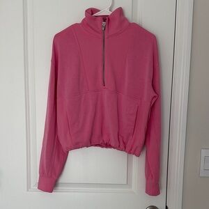 Athleta seasoft ribbed half zip. Size XS. New.